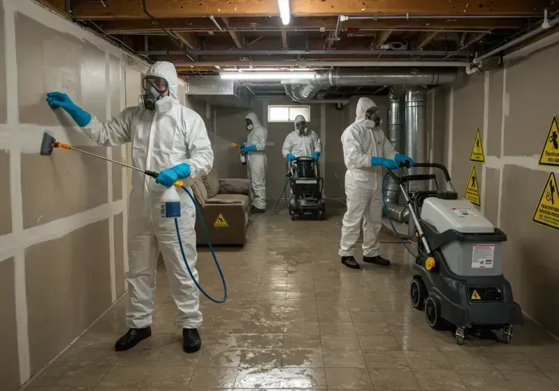 Basement Moisture Removal and Structural Drying process in Calhoun County, IA